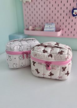 کیف پینترستی صندوقچه ای صورتی