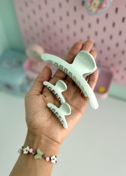 کلیپس سه عددی سبز پاستلی