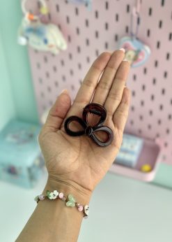 کلیپس پاپیونی کوچک قهوه ای