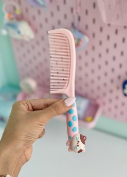 شانه استیکری صورتی پاستلی