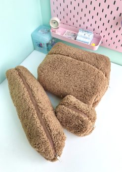 کیف پینترستی پشمی شکلاتی