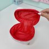 کیف پینترستی صندوقچه ای زیپ قرمز