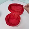 کیف پینترستی صندوقچه ای زیپ قرمز