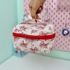 کیف پینترستی صندوقچه ای زیپ قرمز