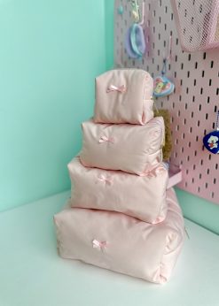 کیف پینترستی پاپیون دار صورتی