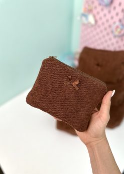 کیف پینترستی پشمی قهوه ای