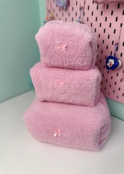 کیف پینترستی پشمی صورتی روشن