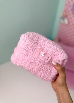 کیف پینترستی پشمی صورتی روشن