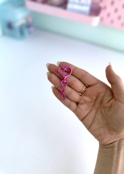 قفل فانتزی طرحدار قلبی براق