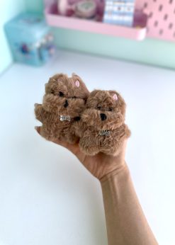 عروسک چارم بگ پولیشی پاپی قهوه ای
