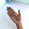 قفل فانتزی طرحدار نقره ای