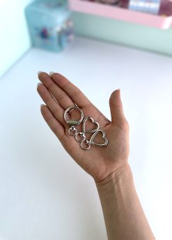 قفل فانتزی طرحدار نقره ای