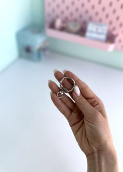قفل فانتزی طرحدار نقره ای