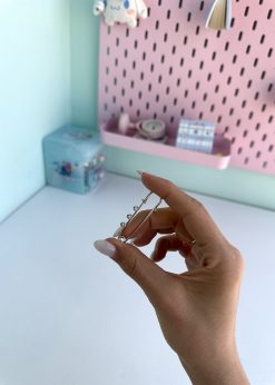 سنجاق قفلی نقره ای