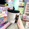 ماگ در عروسکی گربه قهوه ای