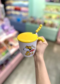 ماگ قاشق دار اسنوپی زرد
