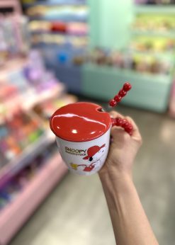 ماگ قاشق دار اسنوپی قرمز