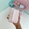 کیف پینترستی چهارخونه صورتی