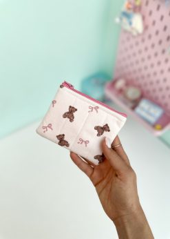 کیف پینترستی کوچک تدی صورتی