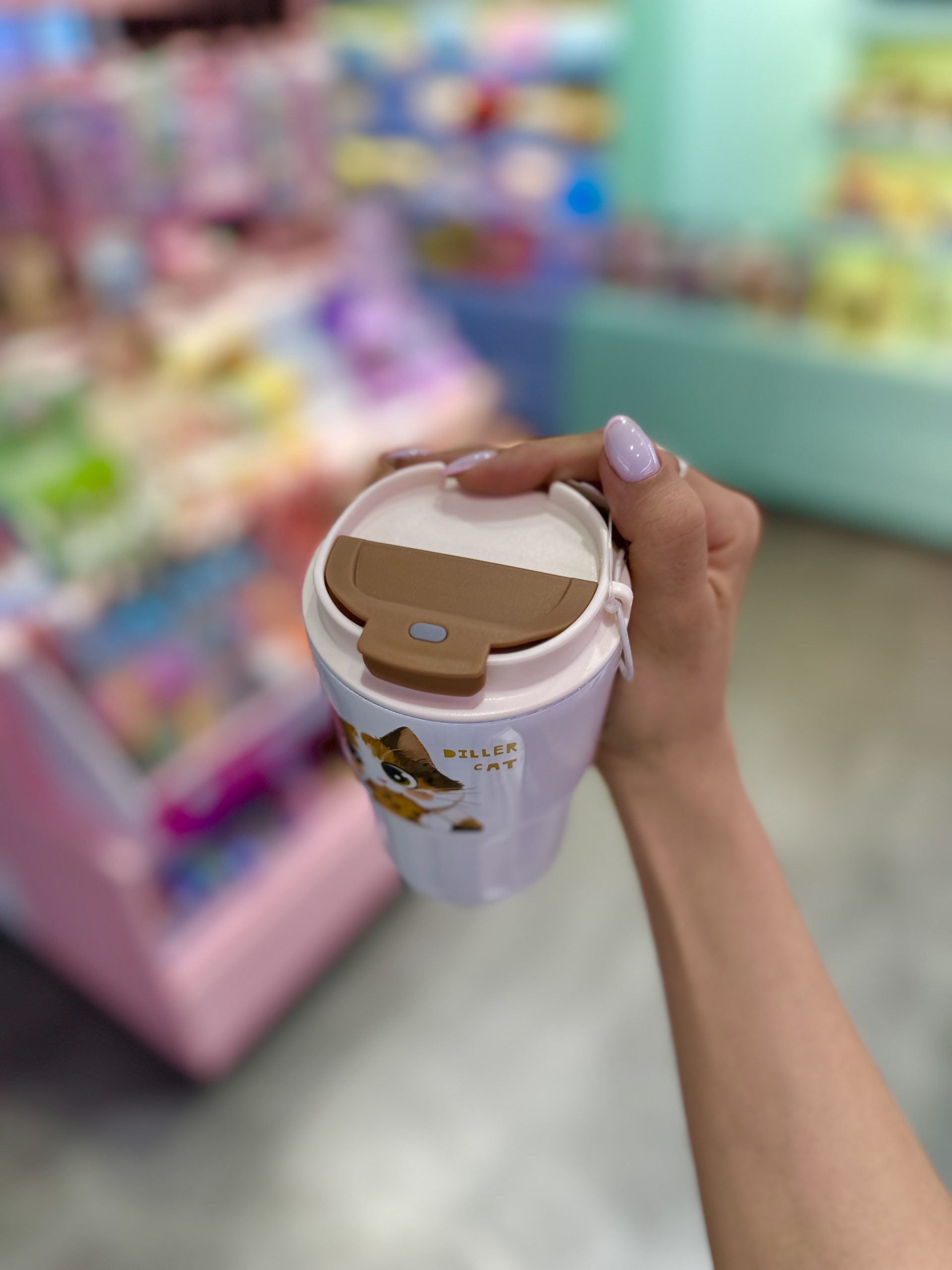 تراول ماگ گربه کیوت شکلاتی