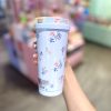تراول ماگ گلدار آبی پاستلی