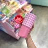 تراول ماگ چهارخونه صورتی