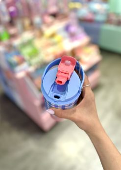تراول ماگ چهارخونه آبی