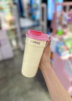 تراول ماگ کافی صورتی