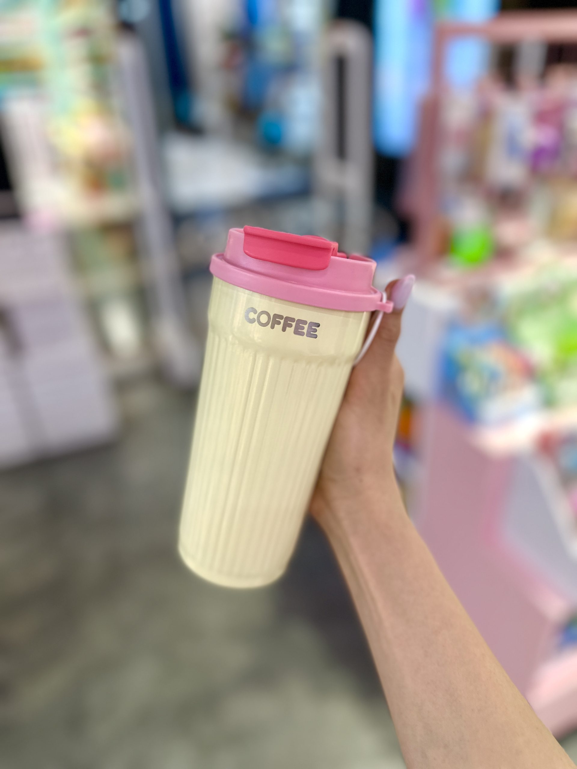 تراول ماگ کافی صورتی