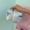 کیف پینترستی صندوقچه ای آبی راه راه پاستلی