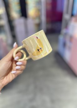 لیوان پینترستی سفالی موز کیوت