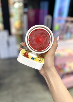 پنکه گردنی رومیزی قرمز کیوت