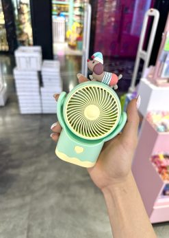 پنکه پاپه دار تدی سبز پاستلی