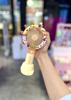 پنکه پاپه دار تدی زرد پاستلی