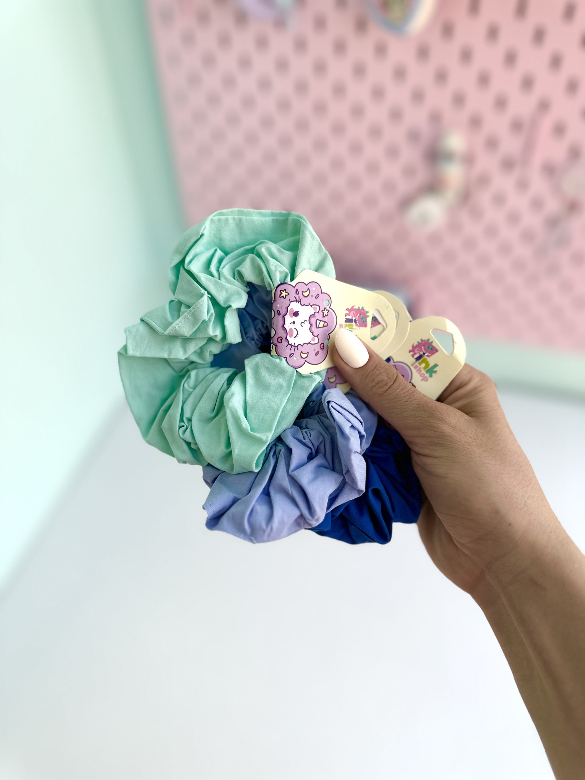 کش پارچه ای پاستلی