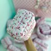 کیف آرایشی آلبالو صندوقچه ای صورتی پاستلی
