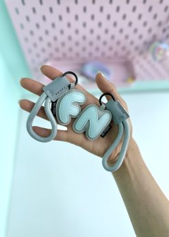 چارم چرمی حروف آبی کیوت