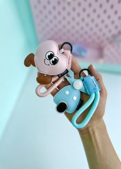 چارم چرمی قلب و موتور کیوت