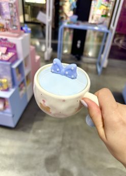 ماگ درب پاپیونی تدی کیوت آبی