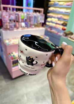 ماگ گربه کیوت مشکی