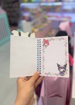 دفترچه استیکری ملودی صورتی کیوت