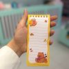 دفترچه استیکری کاپی بارا زرد کیوت