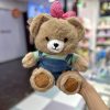 عروسک تدی پاپیون صورتی کیوت