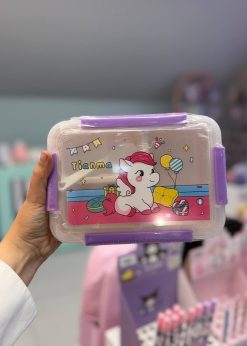 ظرف غذا یونیکورن کیوت صورتی