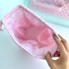 کیف آرایشی استندی چهارخونه صورتی