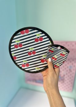 بادبزن جیبی چری راه راه