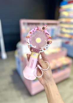 پنکه رومیزی پاپی لاکی کیوت صورتی