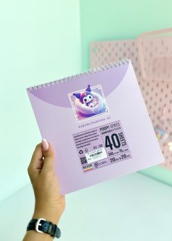 دفتر نقاشی 40 برگ کورومی کیوت بنفش