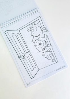 دفتر رنگ آمیزی 30 برگ مانسترز کیوت