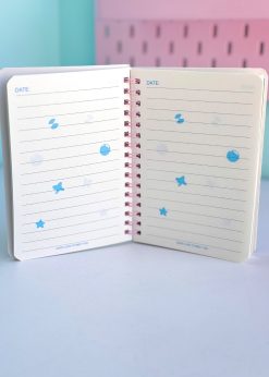 دفترچه تدی چهارخونه آبی